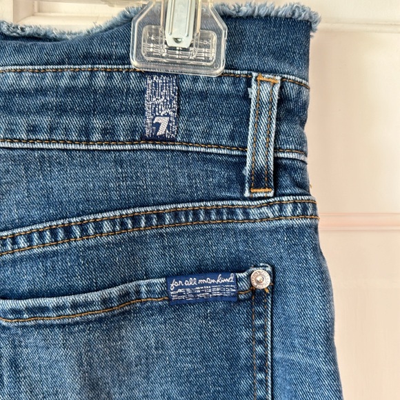 7 For All Mankind Jeans With Frayed Waist Size 28. - Picture 5 of 16